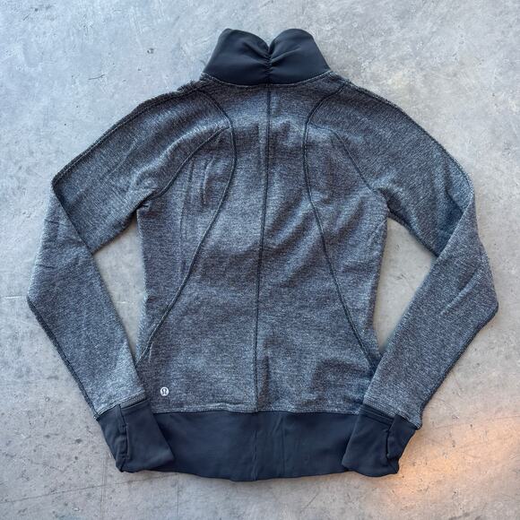 Vintage Y2K Lululemon Heathered Runderful 1/2 Zip Slim Fit Sweatshirt Women's 6 - Picture 2 of 5